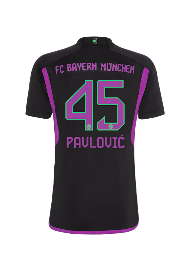 FC Bayern kids jersey away 23-24 – 45 aleksandar pavlovic Kits Shop | Premium Football Kits & Gear