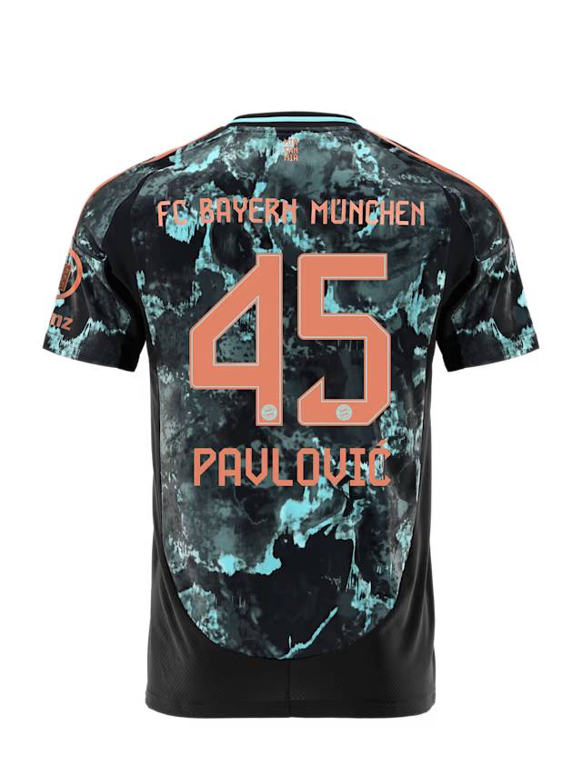 FC Bayern kids jersey away 24-25 – 45 aleksandar pavlović Kits Shop | Premium Football Kits & Gear