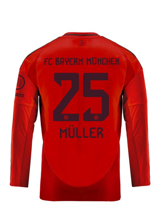 FC Bayern kids long sleeve jersey home 24-25 – 25 thomas müller Kits Shop | Premium Football Kits & Gear