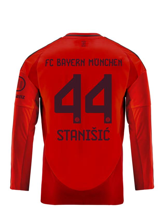 FC Bayern kids long sleeve jersey home 24-25 – 44 josip stanišić Kits Shop | Premium Football Kits & Gear