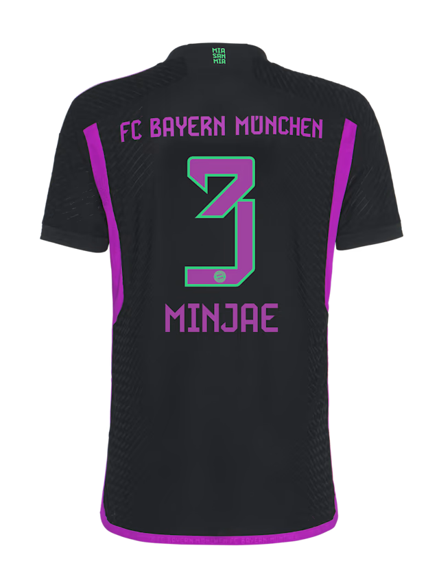 FC Bayern men authentic jersey away 23-24 – 3 minjae kim Kits Shop | Premium Football Kits & Gear