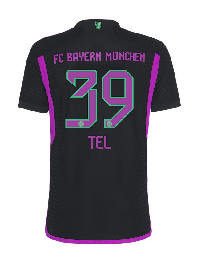 FC Bayern men authentic jersey away 23-24 – 39 mathys tel Kits Shop | Premium Football Kits & Gear