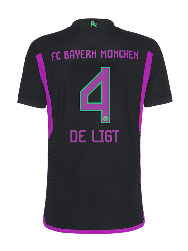 FC Bayern men authentic jersey away 23-24 – 4 matthijs de ligt Kits Shop | Premium Football Kits & Gear