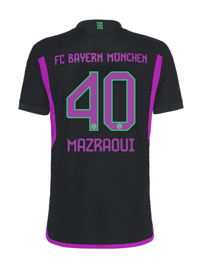 FC Bayern men authentic jersey away 23-24 – 40 noussair mazraoui Kits Shop | Premium Football Kits & Gear