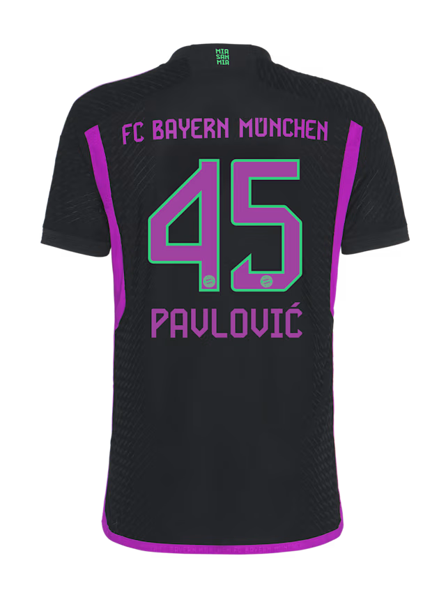 FC Bayern men authentic jersey away 23-24 – 45 aleksandar pavlovic Kits Shop | Premium Football Kits & Gear