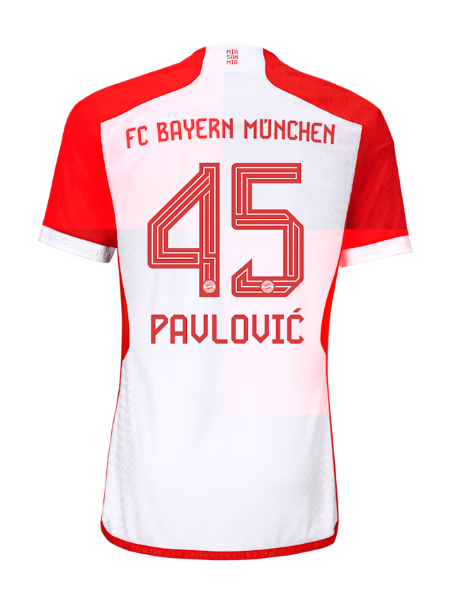FC Bayern men authentic jersey home 23-24 – 45 aleksandar pavlovic Kits Shop | Premium Football Kits & Gear