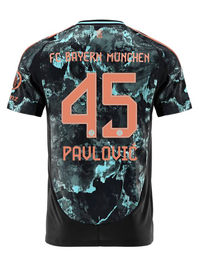 FC Bayern men jersey away 24-25 – 45 aleksandar pavlović Kits Shop | Premium Football Kits & Gear