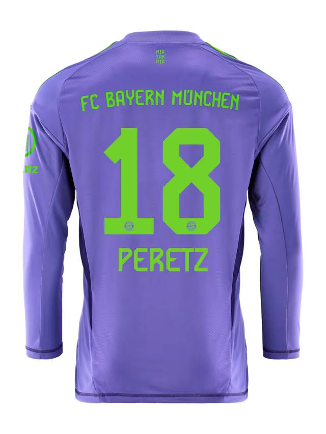 FC Bayern men long sleeve jersey goalkeeper 24-25 – 18 daniel peretz Kits Shop | Premium Football Kits & Gear