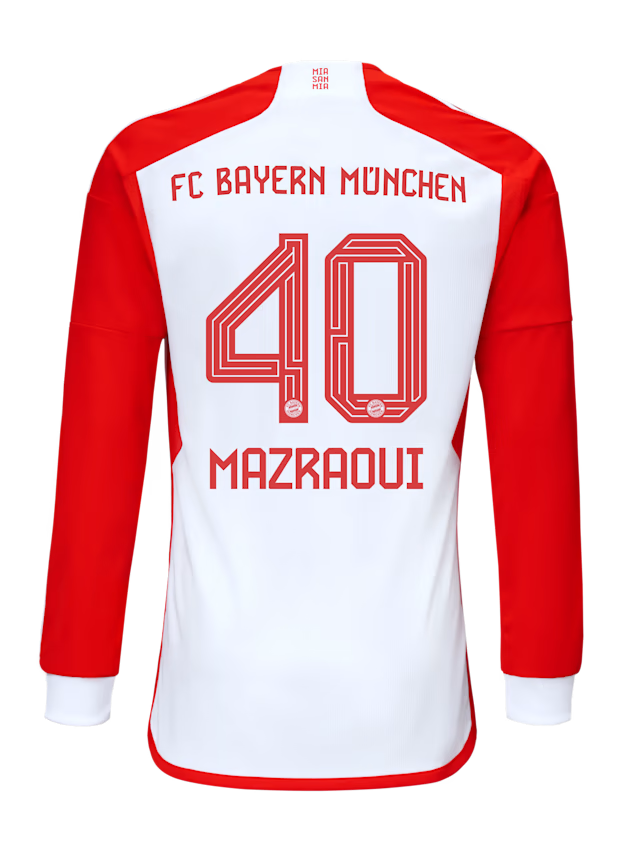 FC Bayern men long sleeve jersey home 23-24 – 40 noussair mazraoui Kits Shop | Premium Football Kits & Gear