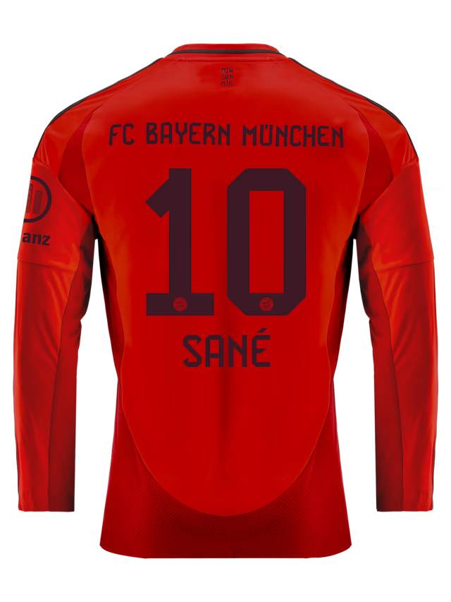 FC Bayern men long sleeve jersey home 24-25 – 10 leroy sané Kits Shop | Premium Football Kits & Gear