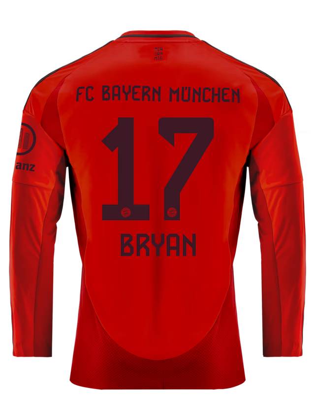 FC Bayern men long sleeve jersey home 24-25 – 17 bryan zaragoza Kits Shop | Premium Football Kits & Gear