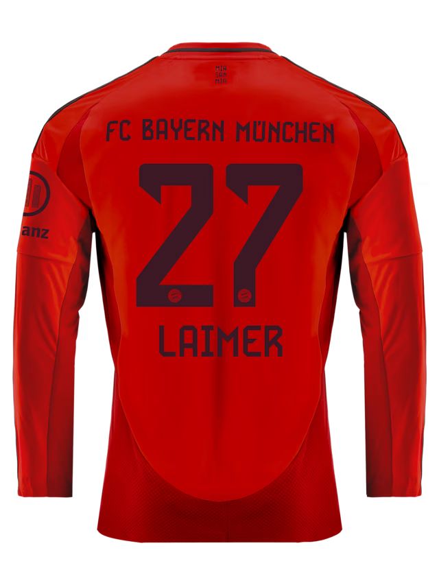 FC Bayern men long sleeve jersey home 24-25 – 27 konrad laimer Kits Shop | Premium Football Kits & Gear