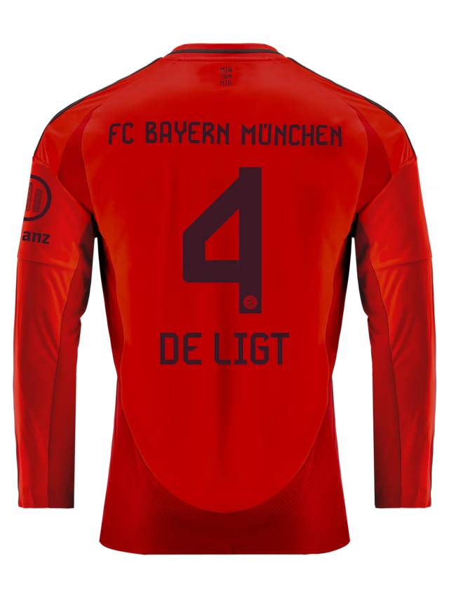 FC Bayern men long sleeve jersey home 24-25 – 4 matthijs de ligt Kits Shop | Premium Football Kits & Gear