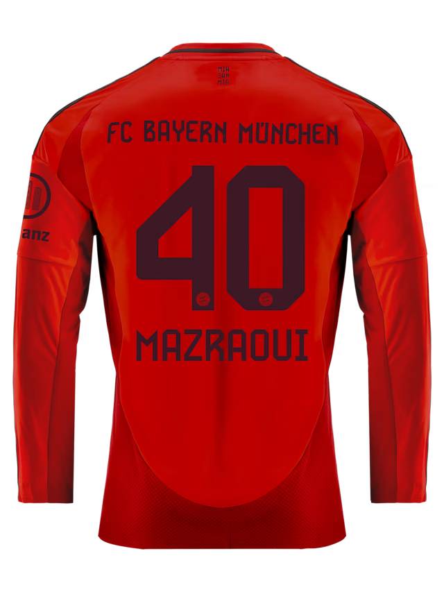 FC Bayern men long sleeve jersey home 24-25 – 40 noussair mazraoui Kits Shop | Premium Football Kits & Gear