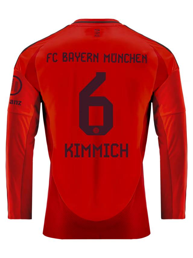 FC Bayern men long sleeve jersey home 24-25 – 6 joshua kimmich Kits Shop | Premium Football Kits & Gear