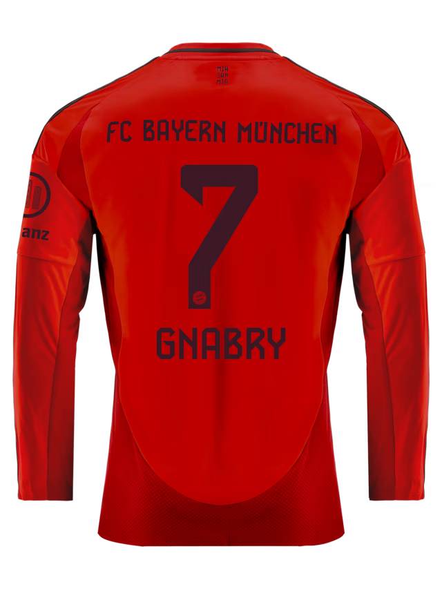 FC Bayern men long sleeve jersey home 24-25 – 7 serge gnabry Kits Shop | Premium Football Kits & Gear